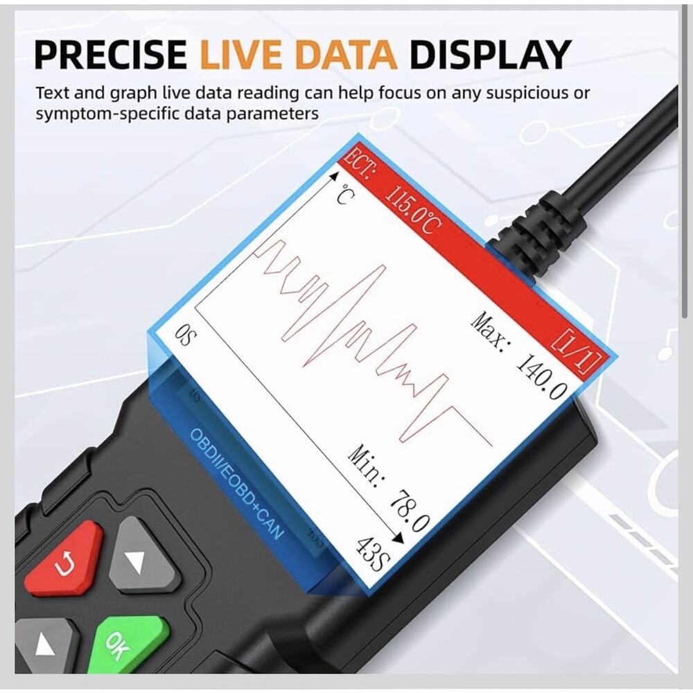 EDIAG YA-201 OBD2 Scanner Code Reader Check Engine Light EVAP O2 - Picture 2 of 8